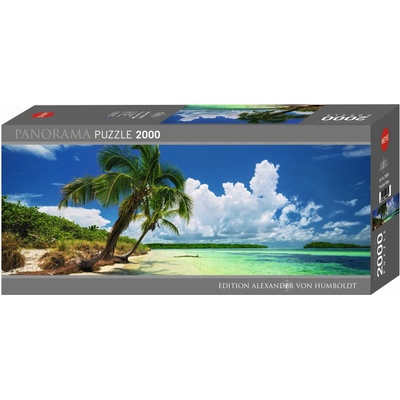 Heye Панорамен пъзел Heye от 2000 части - Райски палми, Александър фон Хумболт (29860)
