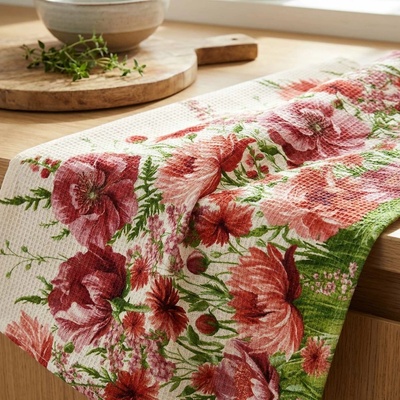 Bellatex 324 KVĚTINY 50 x 60 cm vínová