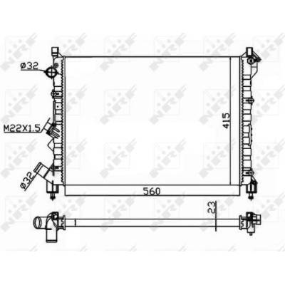 Chladič, chlazení motoru NRF 58943A