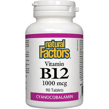 Natural Factors Vitamin B12 1000 mcg, 90 Tablets