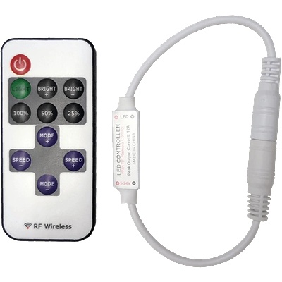 ELMARK Rf МИНИ КОНТРОЛЕР ЗА led ЛЕНТА 5a(72w) 12vdc (99leddimmer3)