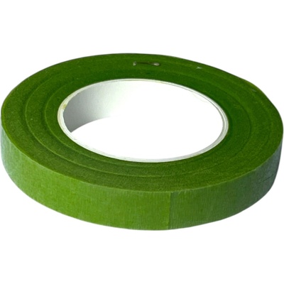Floristická fixačná páska 12mm 27m - svetlá zelená