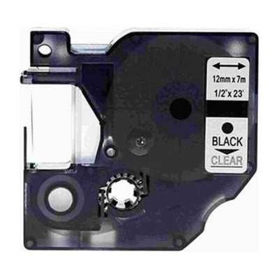 ALLPRINT Xerox páska s DYMO, 45010 S0720500,12mm x 7m, černý tisk / průhledný podklad - kompatibilní