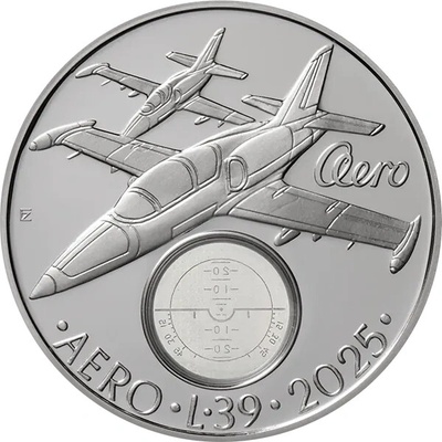 Česká mincovna Strieborná minca 500 Kč Cvičný letoun Aero L-39 Albatros 2025 Standard 25 g