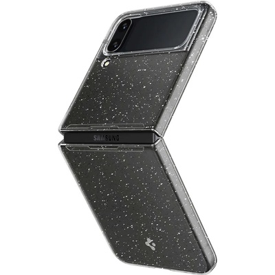 Spigen AirSkin Glitter Case - качествен поликарбонатов кейс за Samsung Galaxy Z Flip 4 (прозрачен)