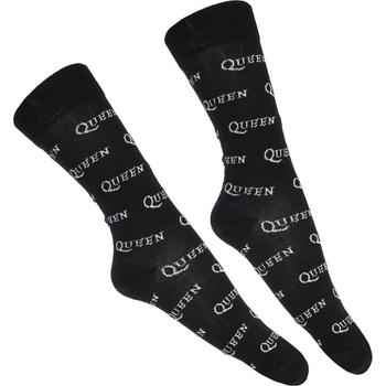 ROCK OFF Чорапи Queen - Logo Repeat Mono - ROCK OFF - QUSCK09MB