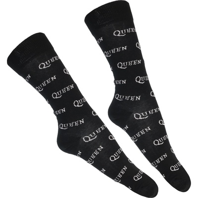 ROCK OFF Чорапи Queen - Logo Repeat Mono - ROCK OFF - QUSCK09MB