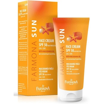 Farmona Natural Cosmetics Laboratory Слънцезащитен Крем за Лице с висока защита SPF 50 UVA/UVB Farmona Sun with Macadamia Oil (FASUN000755)