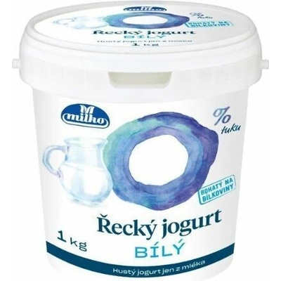 Milko jogurt grécky biely 0% 1 kg