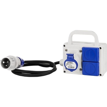 SCAME Табло сглобено с индустриални контакти, с кабел H07RN-F 3G2.5mm2 1.2m, серия ADAPTO 1х 2P+E 16A и 2х Шуко - 623.1000-002 (623.1000-002)