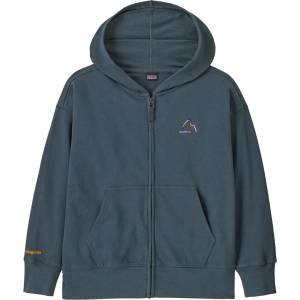 Patagonia Детско яке за тренировка Patagonia Kid's Full-Zip Hoody Sweatshirt Training jacket - Fitz Roy Massif: Summit Blue (704-6560-0114)