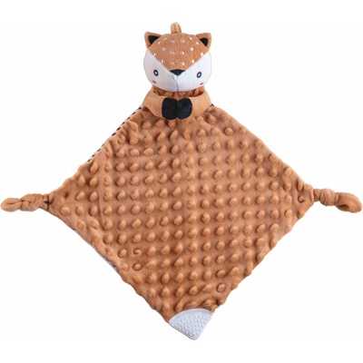 babyted Srneček usínáček babyted, kousátko, chrastítko plyš 25x25cm na kartě v sáčku 0m+