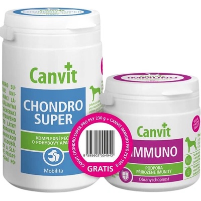Canvit Chondro Super + Imunno pro psy 230 g