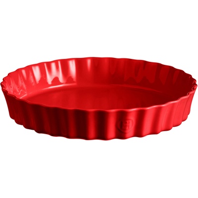 Emile Henry Форма за тарт дълбока 32 см, керамична, червена (EH346032)