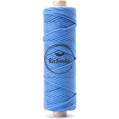 Bavlnená šnúra KaFanta 5 mm PREMIUM - blue jeans