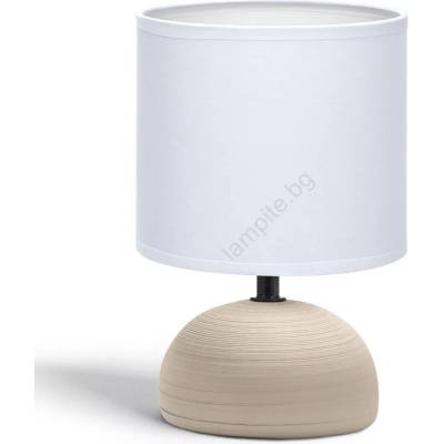 Aigostar - Настолна лампа 1xE14/40W/230V кафяв/бял (AI0164)