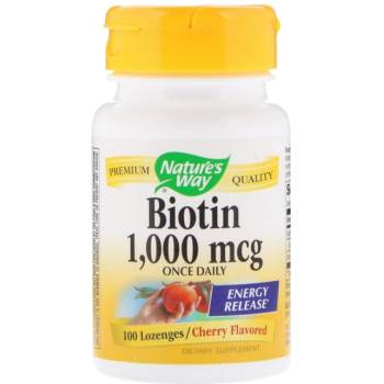Image 1 of Nature's Way Biotin 1000 mcg [100 Дъвчащи таблетки]