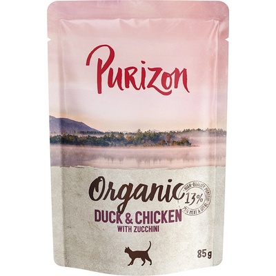 Purizon Organic kačacie a kuracie s cuketou 6 x 85 g