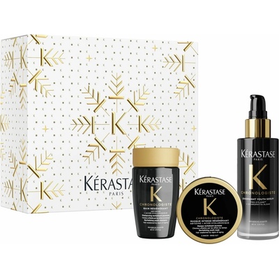 Kérastase Chronologiste šampon Bain Régénérant 80 ml + maska Masque Intense Régénérant 75 ml + Overnight Youth Serum 90 ml