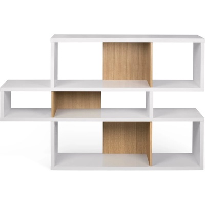 TemaHome London knihovna bílá/přírodní 156x100x34 cm