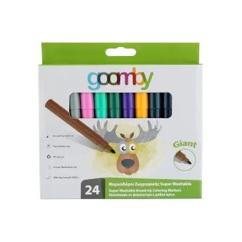 Image 1 of Goomby Флумастери измиващи се Jumbo 24 цвята