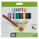 Goomby Флумастери измиващи се Jumbo 24 цвята
