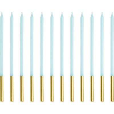 PartyDeco Svíčky narozeninové modré 14cm – Zboží Dáma