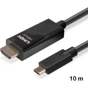 Lindy USB Type C към HDMI® 4K60 адаптерен кабел 10 метра с HDR, Lindy 43317 (43317)