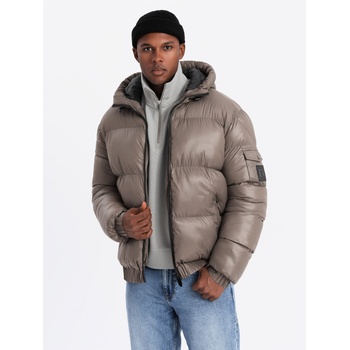 Ombre Clothing Мъжко топло яке с оребрени краища Ombre Clothing Ombre Clothing | Bezhov | МЪЖЕ | L