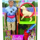 Panenky Barbie Barbie Ken a povolání herní set Ken cvičitel pejsků