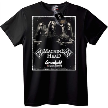 NOONEBRAND Тениска Machine Head Зелено Поле Фестивал - 6XL, Black