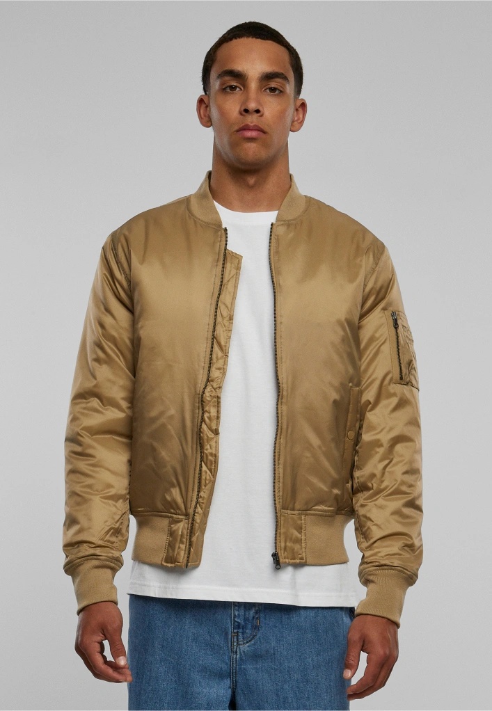 Urban Classics Basic Bomber jacket beige od 1 463 K Heureka.cz
