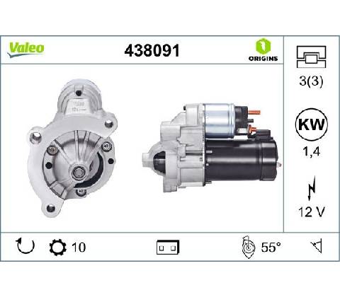 Štartér VALEO 438091