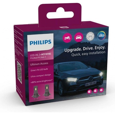 Philips Ultinon Access H7, H18 PX26d 12V 16W 2 ks 11972U2500CX