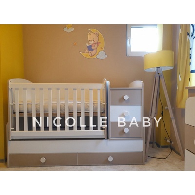 Дейзи Нов Бебешка кошара Ниа Бял+Капучно