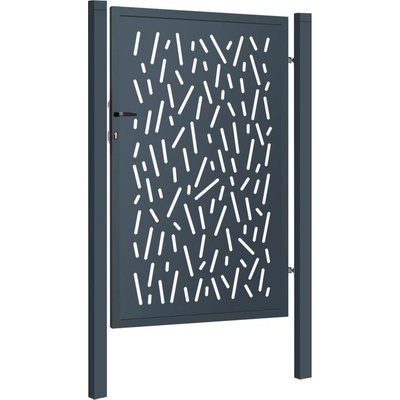 EKOfence Dizajnová bránka PINA 1kr. 1000x1500mm antracit so plotový stĺpikmi 16024