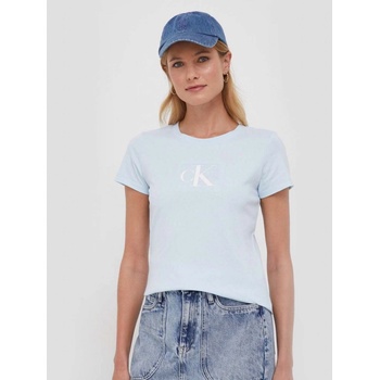 Calvin Klein Jeans Bavlněné tričko J20J222961 modrá