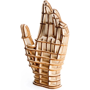 Kikkerland Дървен 3D пъзел Kikkerland - Ръка (GG243)