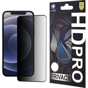 LITO Протектор за iPhone 12 / iPhone 12 Pro - Lito HD Pro Privacy - черен