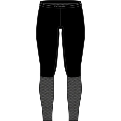 Icebreaker M ZoneKnit 260 leggings BLACK/JET HTHR/CB – Zboží Dáma