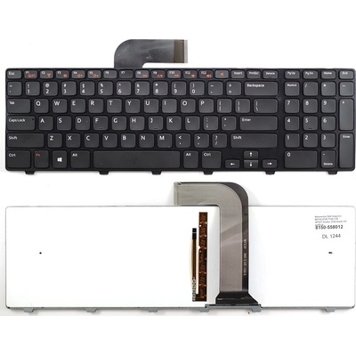 klávesnice pro notebook Dell Inspiron N7110 5720 7720 17R XPS17 Vostro 3750 černá US + podsvit – Zboží Živě