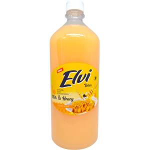  ELVI течен сапун, Delux, 1000мл, Milk & Honey
