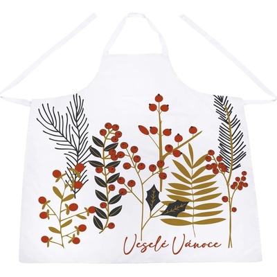 Butter Kings Vánoční Větvičky zástěra barevná/bílá