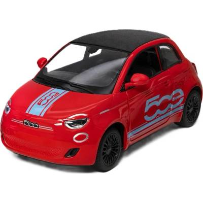 Kinsmart Метална количка Kinsmart Livery Edition - Fiat 500e, 1: 28, червена (54137)