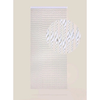 Záves na dvere EMBER 90x210cm béžový/biely