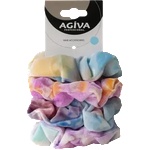 AGIVA Ластик за коса скрънчи Agiva Professional, Tie Dye, 4бр (491010)