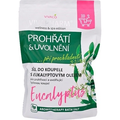 VIVACO Vivapharm Sůl do koupele prohřátí a uvolnění 1000 g