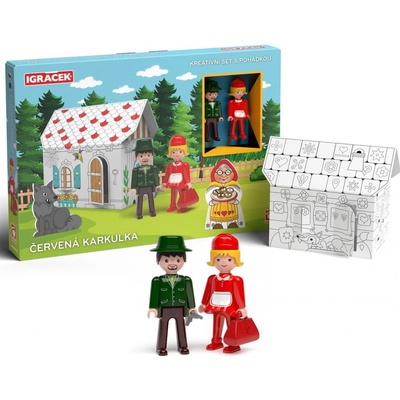 Efko Kreativní set s pohádkou Igráček Červená Karkulka