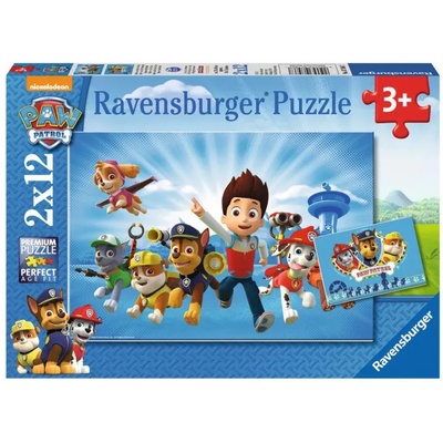Ravensburger - Puzzle 2x12 Paw Patrol in action - 40 - 99 piese