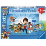 Ravensburger - Puzzle 2x12 Paw Patrol in action - 40 - 99 piese